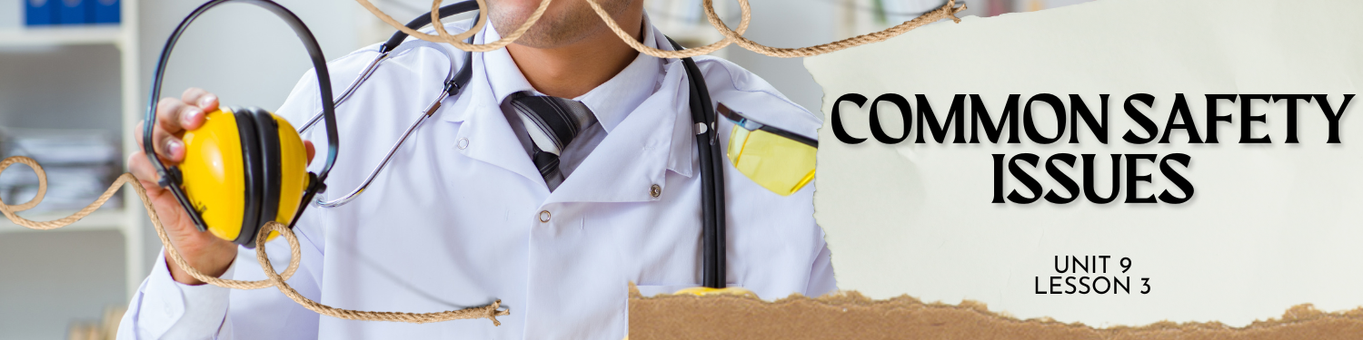 Lesson 3: Common Safety Issues Banner